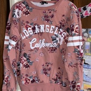 Medium Pink Floral Sweatshirt